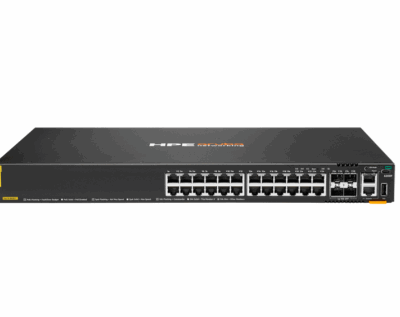 HPE Aruba Networking CX 6200F 24G Class-4 PoE 4SFP+ 370W Switch (JL725B)